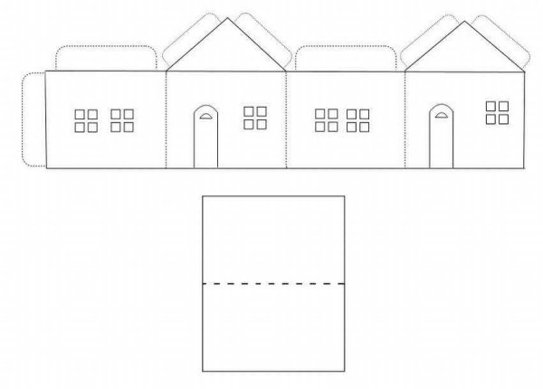 Развертка домика