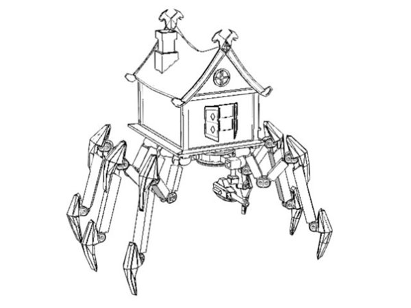 Домоголовый раскраска