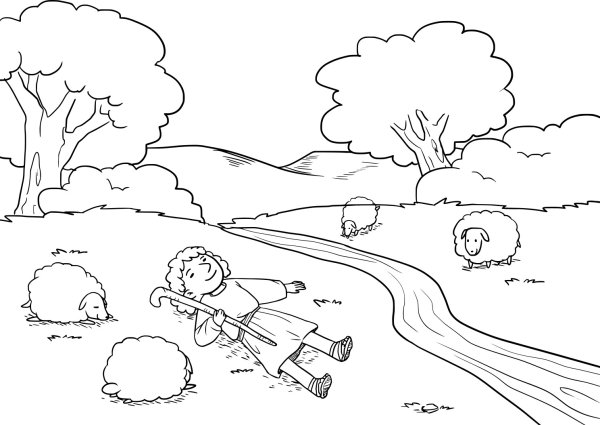 Ручей раскраска для детей