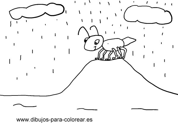 Муравейник раскраска для малышей