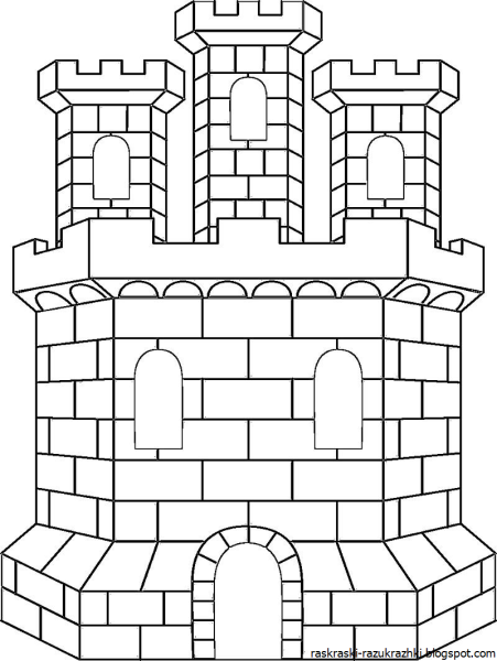 Раскраска башня