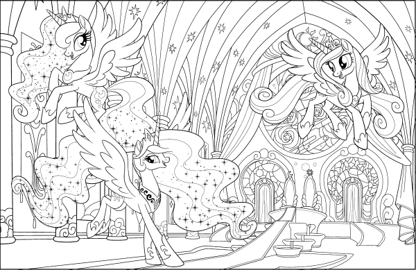 Раскраска май Лито пони принцесы