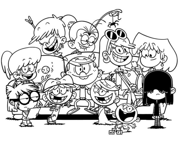 The Loud House раскраска
