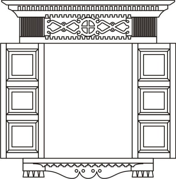 Окно ставни раскраска