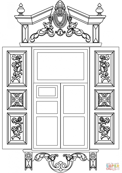 Окно раскраска