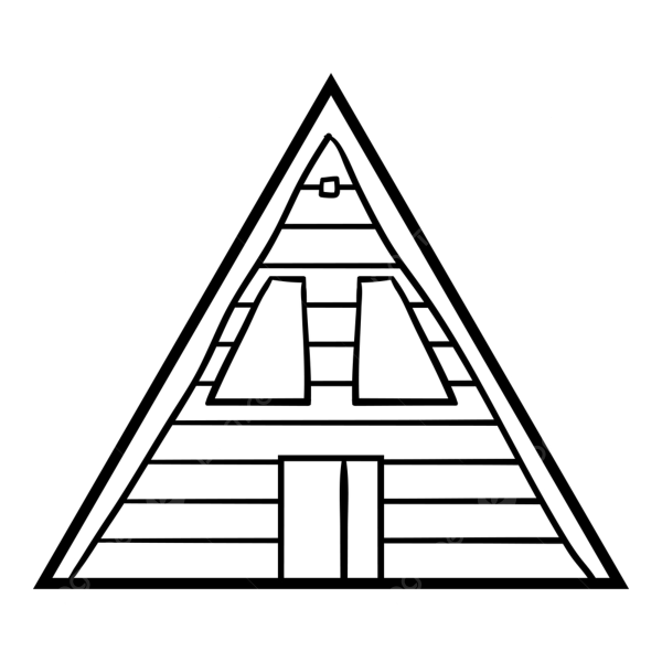 Крыша домика раскраска