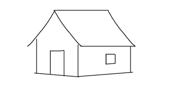 Крыши домов для рисования