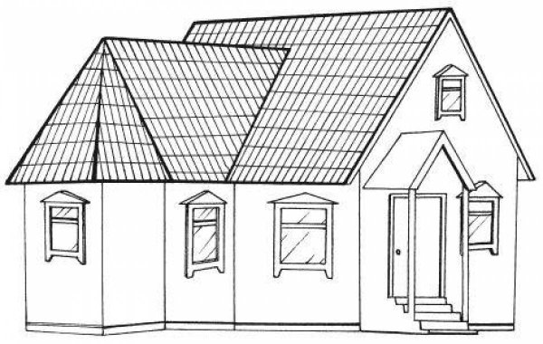 Эскизы крыши домов