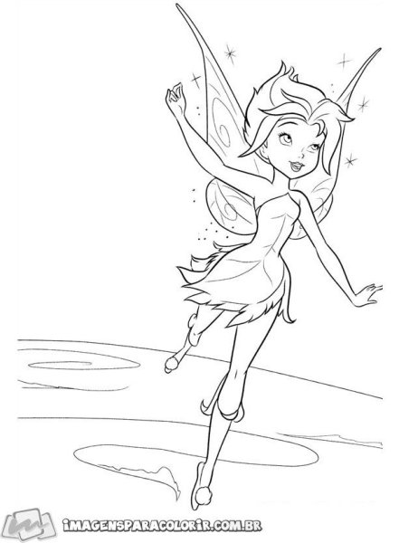 Раскраски феи Дисней Незабудка