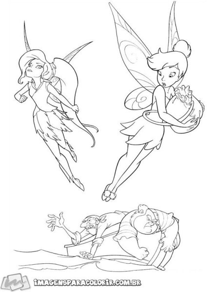 Раскраска Фея Динь Динь тайна зимнего леса