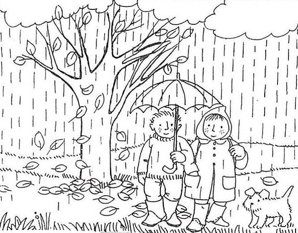 Раскраска. Осень