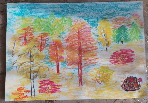 Лес точно Терем расписной рисунок