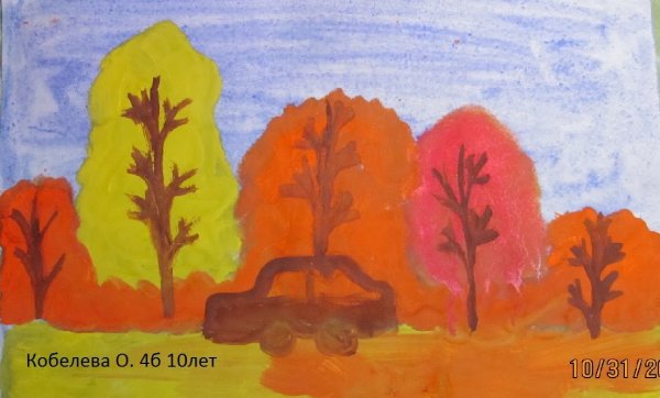 Рисование лес точно Терем расписной