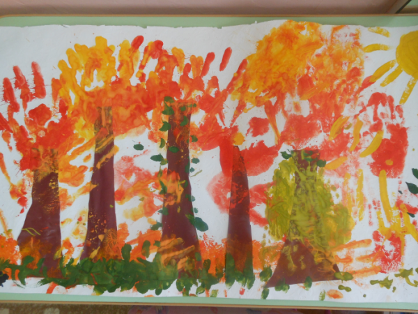 Рисование лес словно Терем расписной