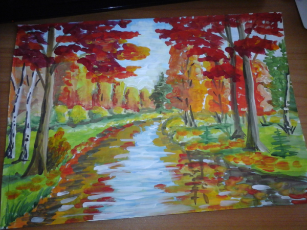 Рисование лес точно Терем расписной подготовительная группа