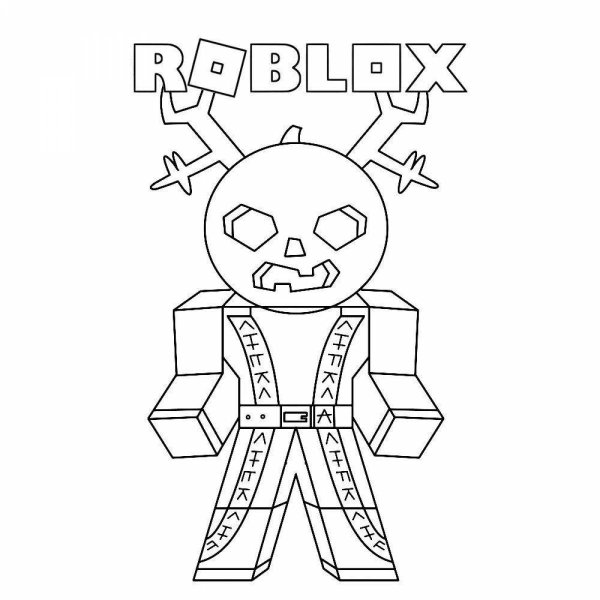 Roblox раскраска скины