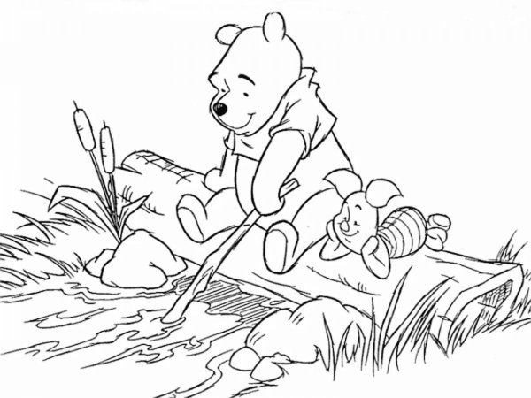 Ручей раскраска