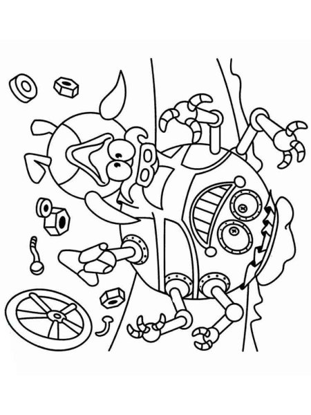 Смешарики железная няня раскраска