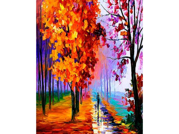 Раскрашивание по номерам осень