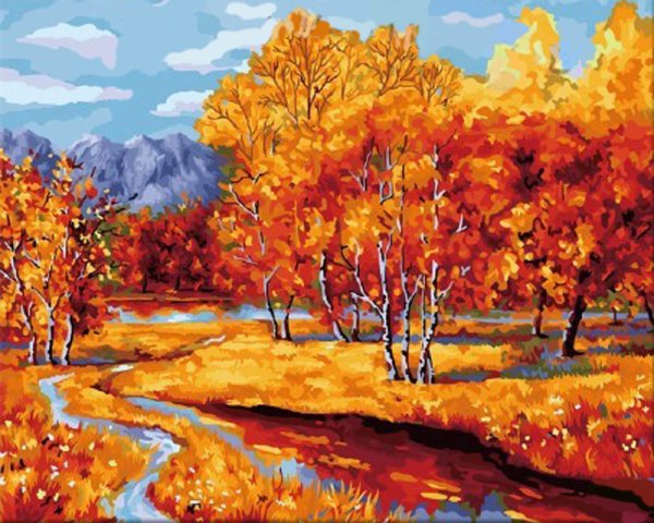 Картины по номерам осенний пейзаж