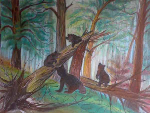 Шишкин утро в Сосновом лесу