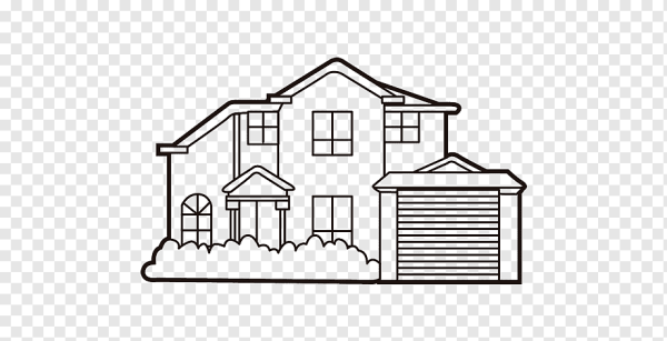 Раскраска загородный дом