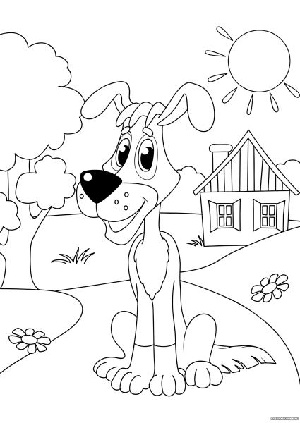 Раскраски мультфильмы Простоквашино