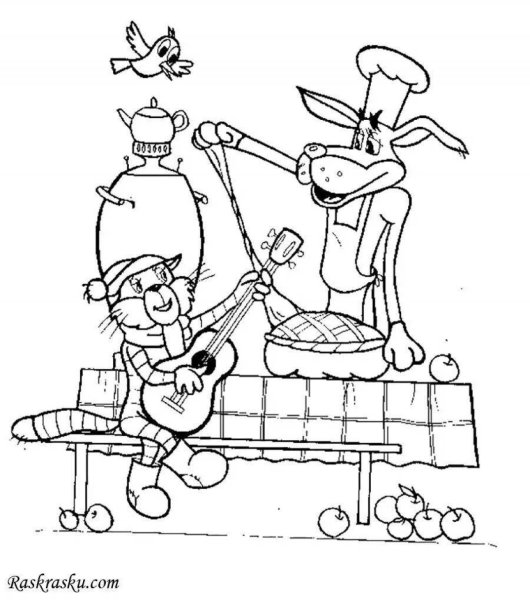 Раскраска Простоквашино Маргарита Егоровна