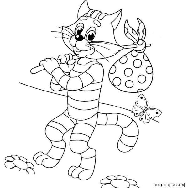 Раскраска "в Простоквашино"