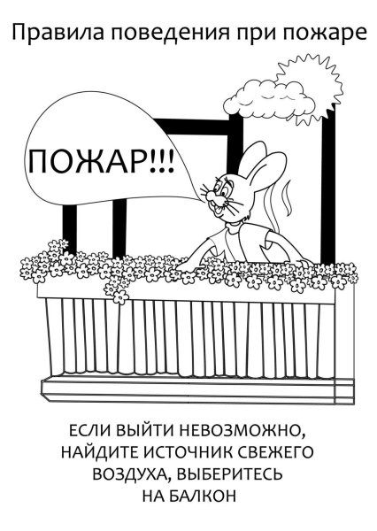 Раскрасить правила пожарной безопасности для детей