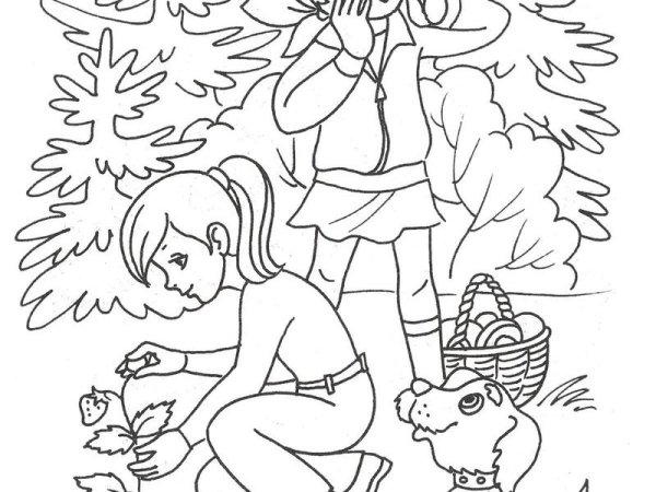 Раскраска. Лето