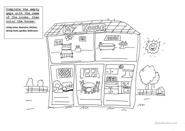 Задания по английскому на тему дом