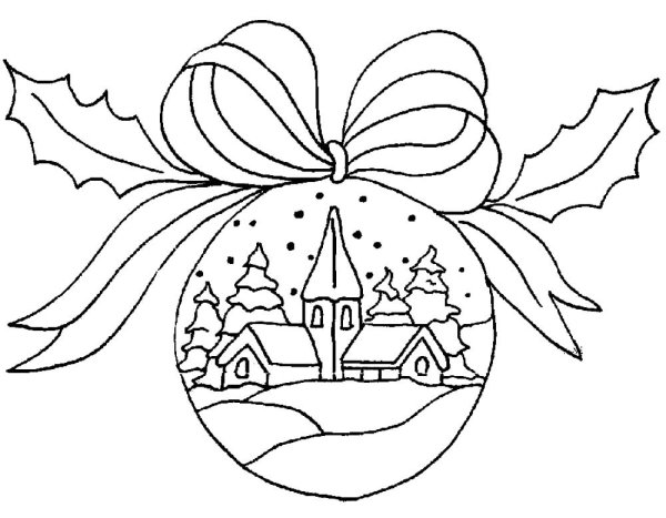 Раскраска новогодние игрушки