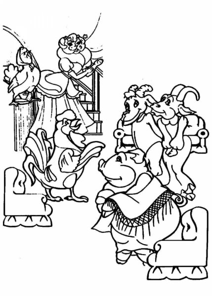 Раскраски по произведениям Маршака для детей