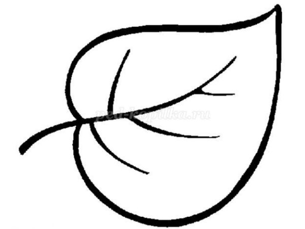 Трафарет листьев яблони