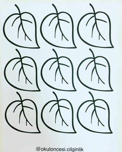 Яблоко с листом контур