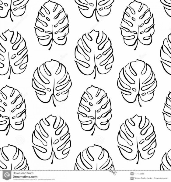 Много мелких листиков для трафаретов