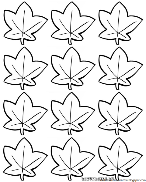 Листочки и цветочки для вырезания