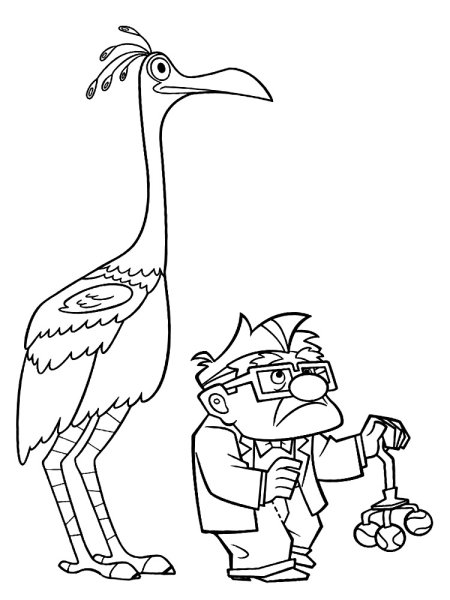 Раскраски из мультика вверх