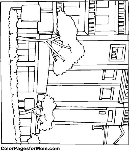 Обвал здания раскраска