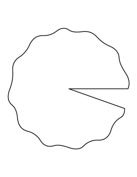 Лист кувшинки для вырезания