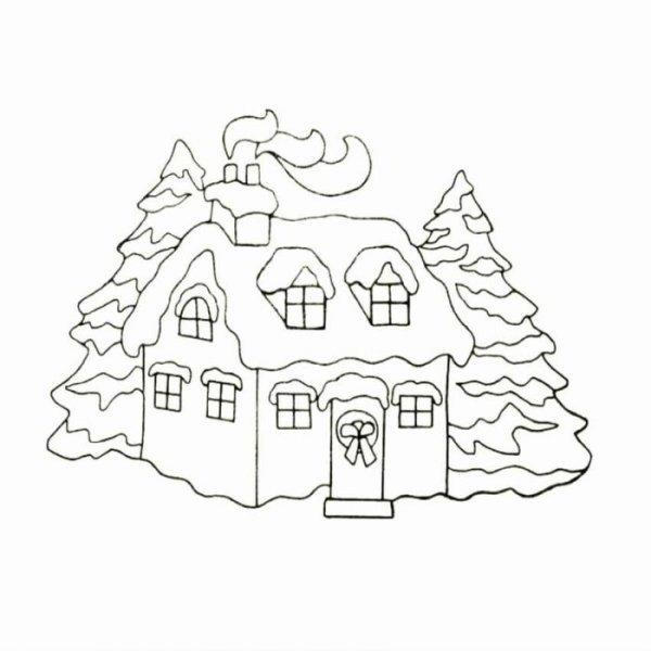 Украшения на окна домики