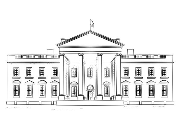 Белый дом США чертеж