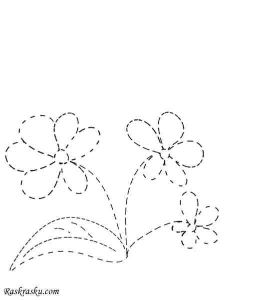 Рисование цветов по точкам