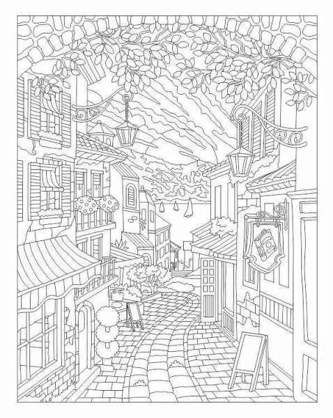 Рисование по номерам сложные города