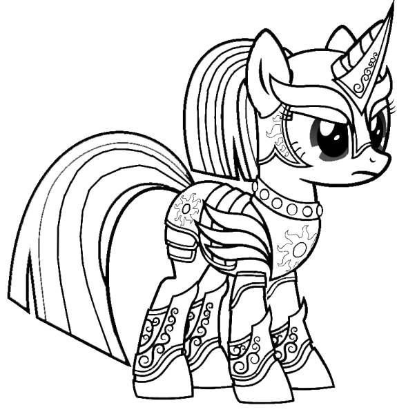 Твайлайт Спаркл раскраска