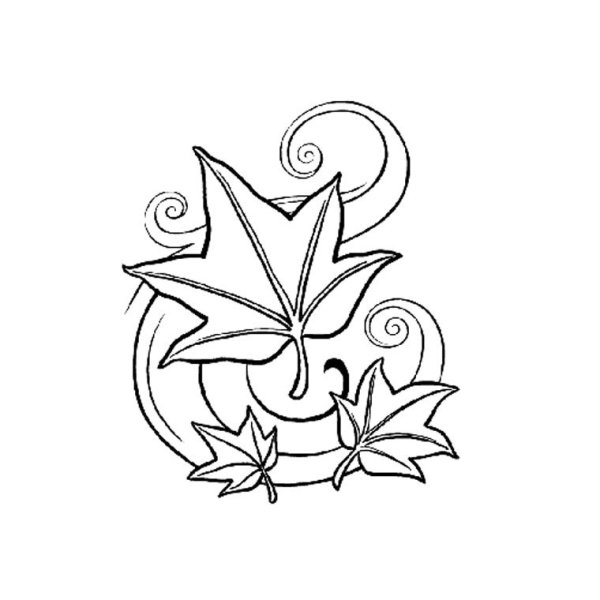 Осенний эмблемы раскраски