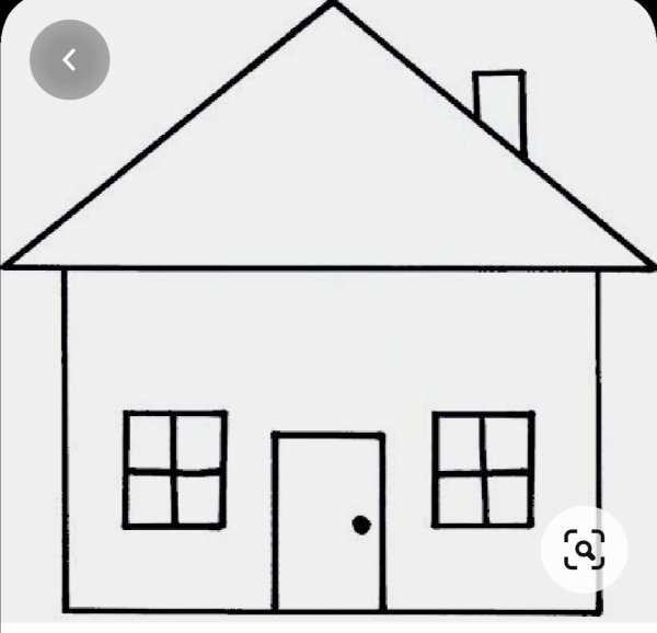 Одноэтажный дом раскраска