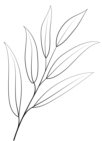 Трафареты веточки