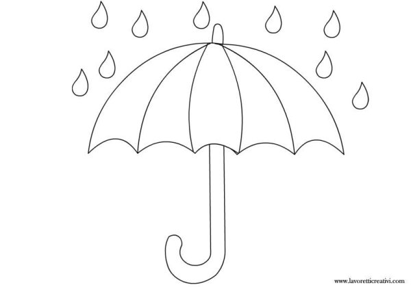 Зонт трафарет